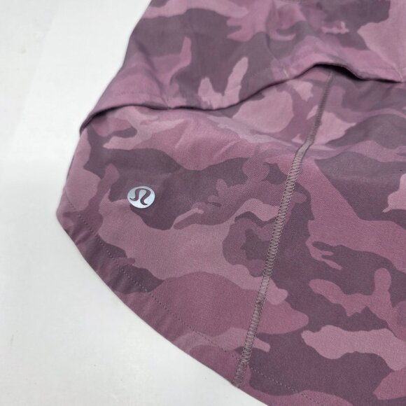 Lululemon Speed Up Short Long 4" Updated Fit Pink Camo Women Size 6 - Picture 3 of 4